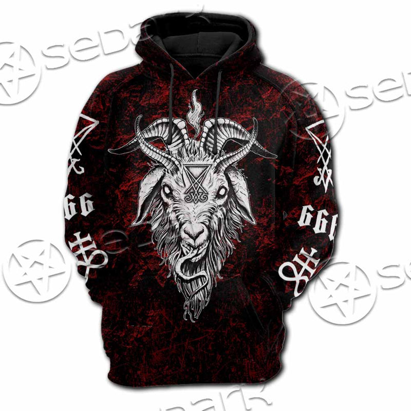Satanic Symbols Hoodie & Zip Hoodie Raglan