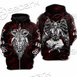 Satanic Symbols Hoodie & Zip Hoodie Raglan