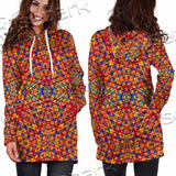 Psychedelic Seamless Pattern SED-1029 Hoodie Dress