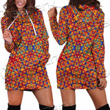 Psychedelic Seamless Pattern SED-1029 Hoodie Dress