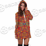 Psychedelic Seamless Pattern SED-1029 Hoodie Dress