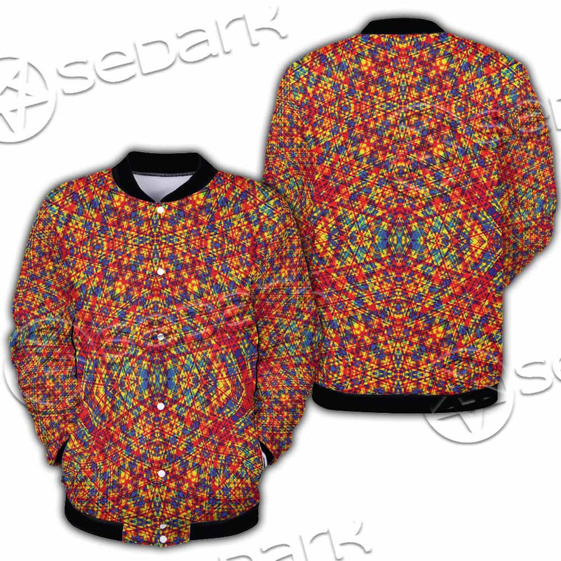 Psychedelic Seamless Pattern SED-1029 Button Jacket