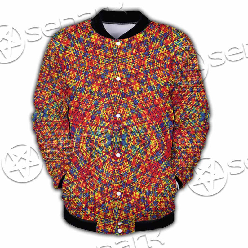 Psychedelic Seamless Pattern SED-1029 Button Jacket