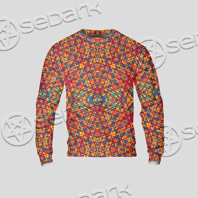 Psychedelic Seamless Pattern SED-1029 Unisex Sweatshirt