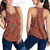 Psychedelic Seamless Pattern SED-1029 Women Tank Top