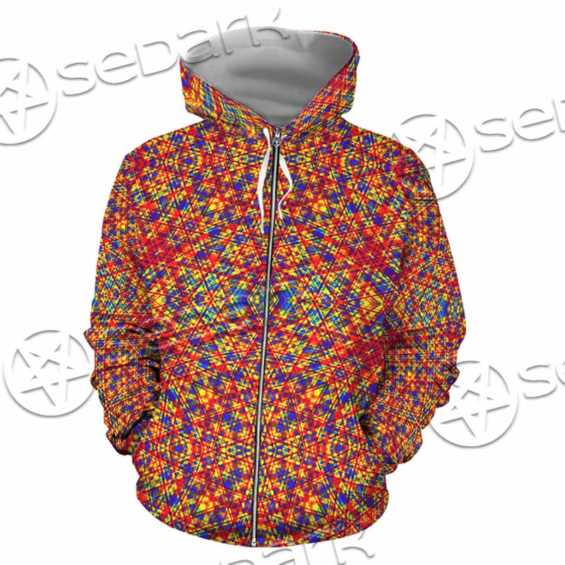 Psychedelic Seamless Pattern SED-1029 Hoodie & Zip Hoodie