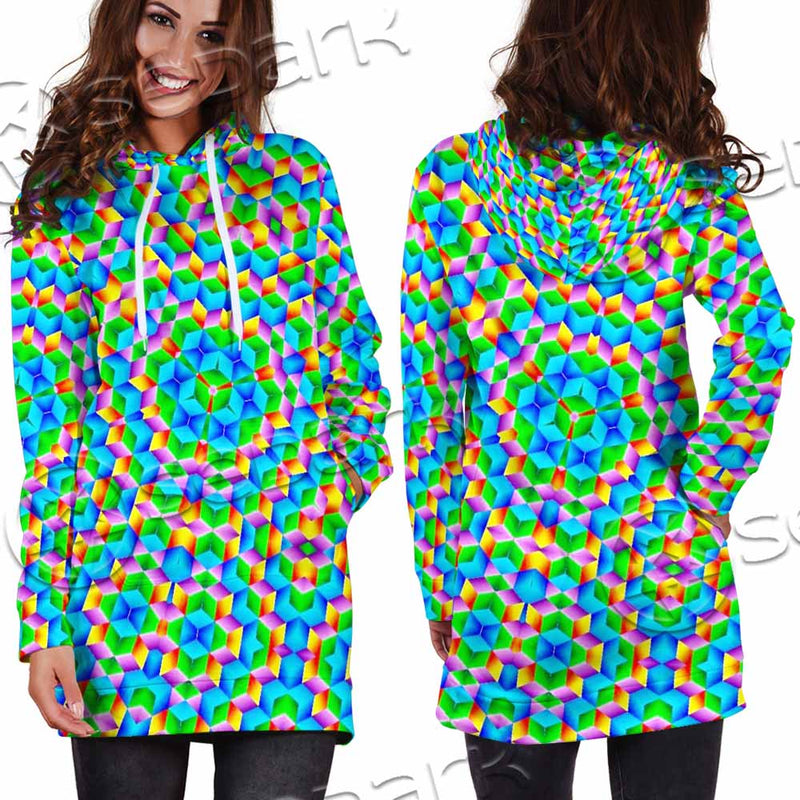 Psychedelic Sacred Geometry SED-1030 Hoodie Dress
