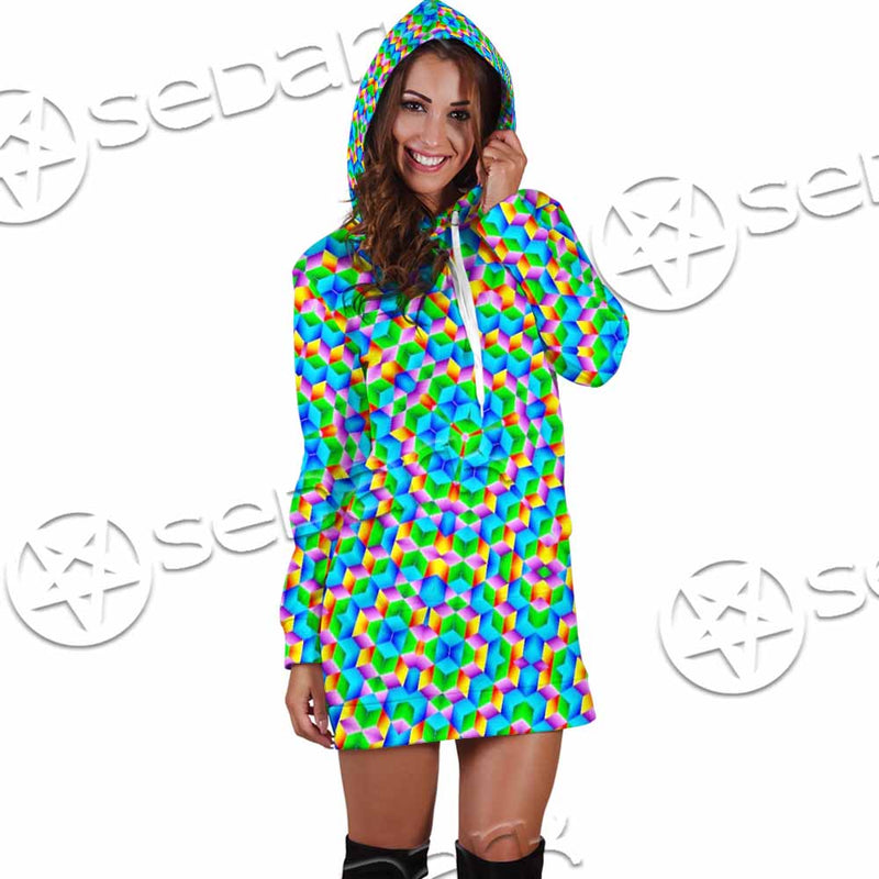 Psychedelic Sacred Geometry SED-1030 Hoodie Dress