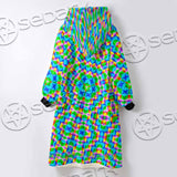 Psychedelic Sacred Geometry SED-1030 Oversized Sherpa Blanket Hoodie
