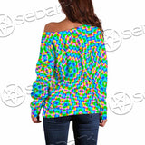 Psychedelic Sacred Geometry SED-1030 Off Shoulder Sweaters