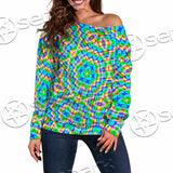 Psychedelic Sacred Geometry SED-1030 Off Shoulder Sweaters