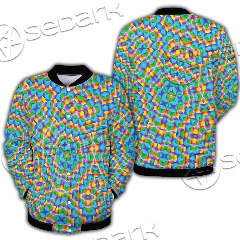 Psychedelic Sacred Geometry SED-1030 Button Jacket