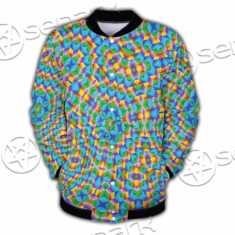 Psychedelic Sacred Geometry SED-1030 Button Jacket