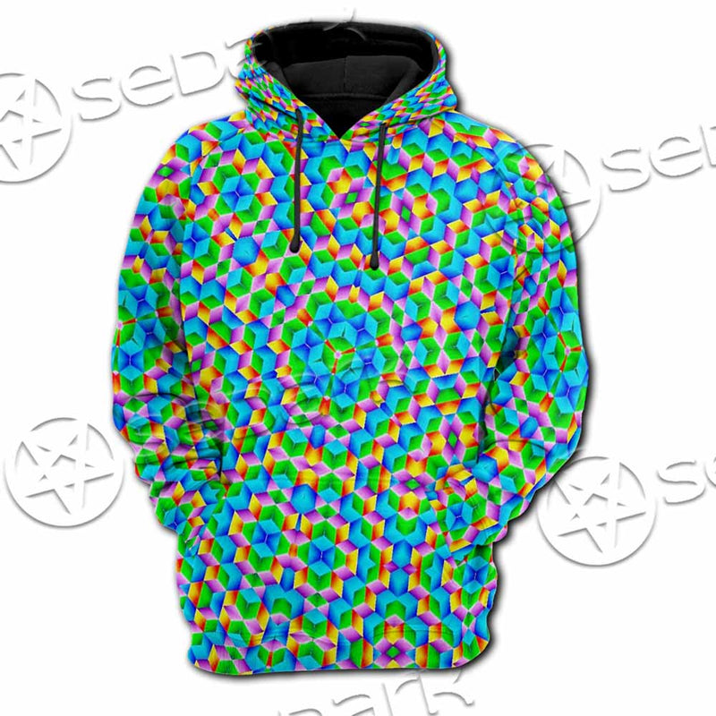 Psychedelic Sacred Geometry SED-1030 Hoodie & Zip Hoodie Raglan