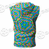 Psychedelic Sacred Geometry SED-1030 Zip Sleeveless Hoodie