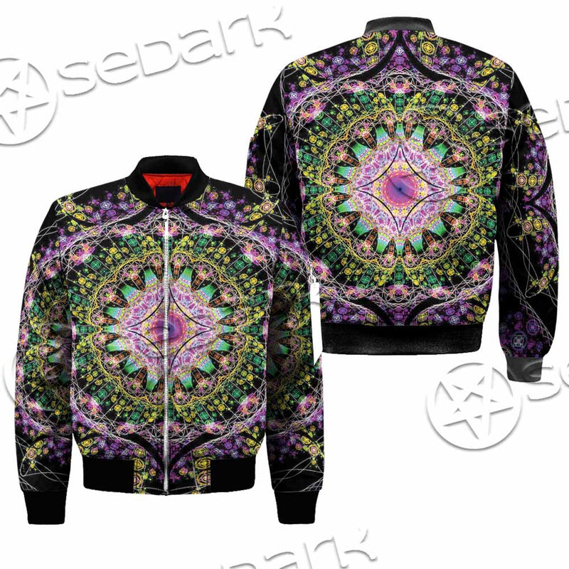 Colorful Mandala Fractal Pattern Trippy SED-1031 Jacket