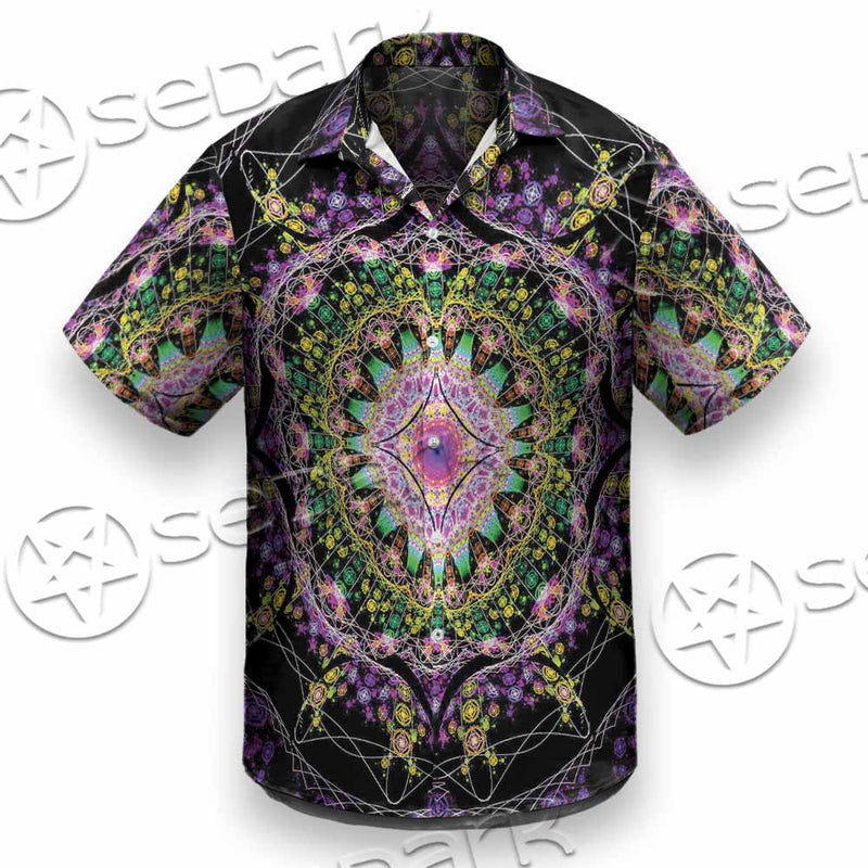 Colorful Mandala Fractal Pattern Trippy SED-1031 Shirt Allover