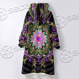 Colorful Mandala Fractal Pattern Trippy SED-1031 Oversized Sherpa Blanket Hoodie