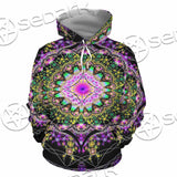 Colorful Mandala Fractal Pattern Trippy SED-1031 Hoodie & Zip Hoodie
