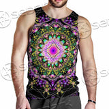 Colorful Mandala Fractal Pattern Trippy SED-1031 Men Tank-tops