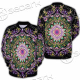 Colorful Mandala Fractal Pattern Trippy SED-1031 Button Jacket