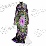Colorful Mandala Fractal Pattern Trippy SED-1031 Sleeved Blanket