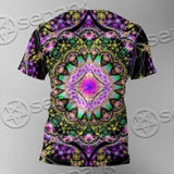 Colorful Mandala Fractal Pattern Trippy SED-1031 Unisex T-shirt