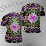 Colorful Mandala Fractal Pattern Trippy SED-1031 Unisex T-shirt