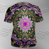 Colorful Mandala Fractal Pattern Trippy SED-1031 Unisex T-shirt