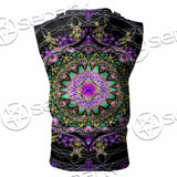 Colorful Mandala Fractal Pattern Trippy SED-1031 Zip Sleeveless Hoodie