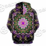 Colorful Mandala Fractal Pattern Trippy SED-1031 Hoodie & Zip Hoodie Raglan