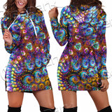 Take A Walk On The Weird Side Fractal SED-1032 Hoodie Dress