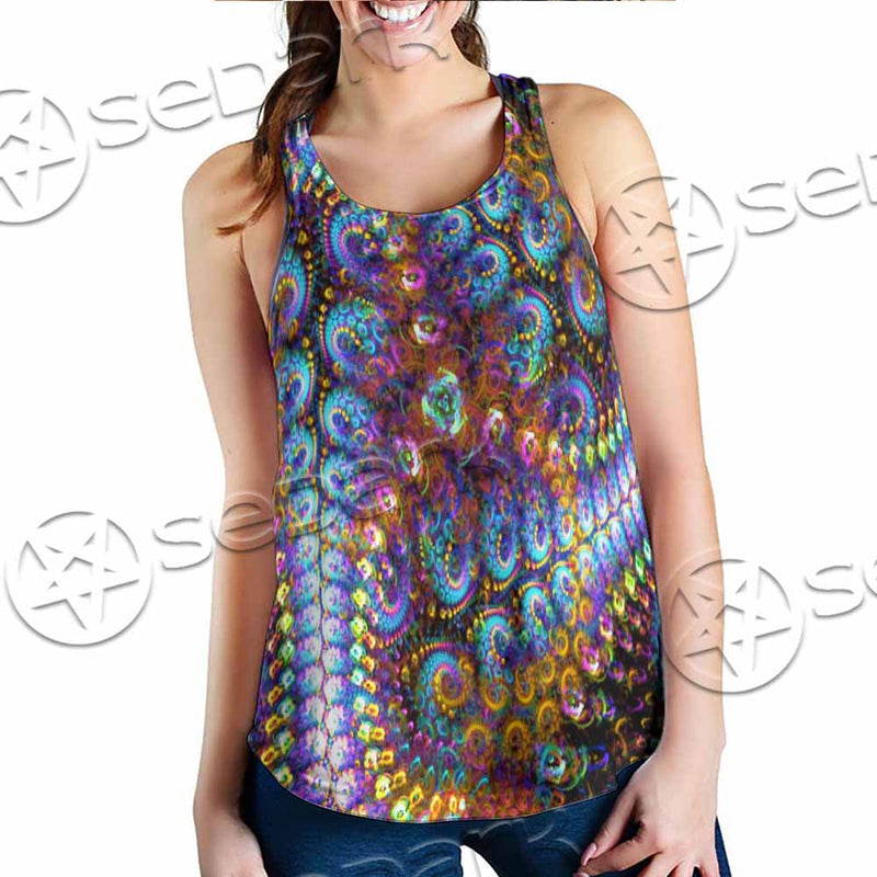 Take A Walk On The Weird Side Fractal SED-1032 Women Tank Top