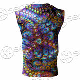 Take A Walk On The Weird Side Fractal SED-1032 Zip Sleeveless Hoodie