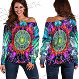 Psytrance SED-1033 Off Shoulder Sweaters