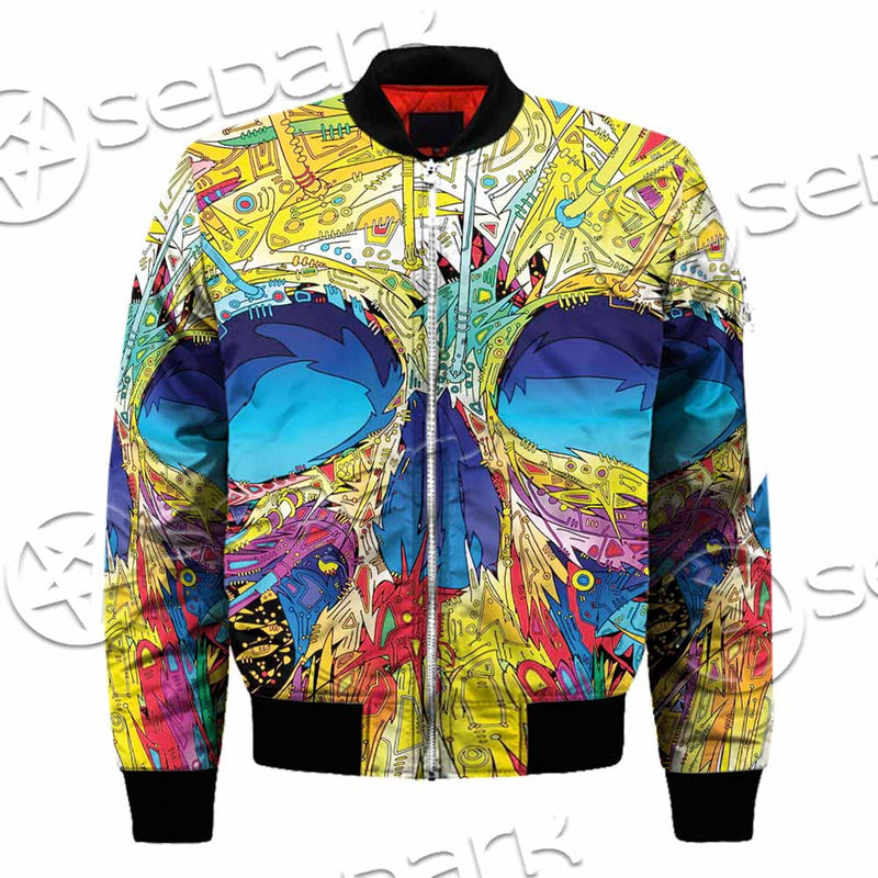Abstract Crazy Skull SED-1034 Jacket