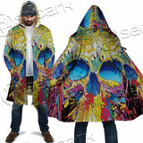 Abstract Crazy Skull SED-1034 Cloak