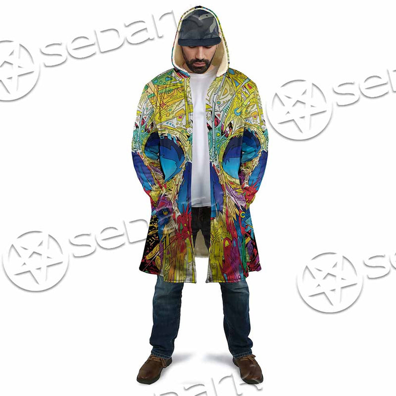 Abstract Crazy Skull SED-1034 Cloak