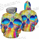 Abstract Crazy Skull SED-1034 Hoodie & Zip Hoodie