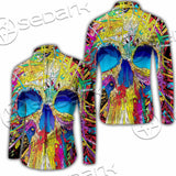 Abstract Crazy Skull SED-1034 Shirt Allover