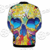 Abstract Crazy Skull SED-1034 Button Jacket
