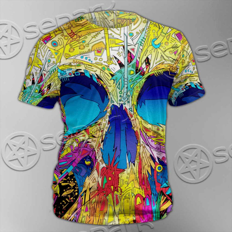 Abstract Crazy Skull SED-1034 Unisex T-shirt