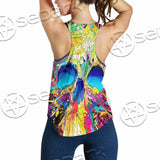 Abstract Crazy Skull SED-1034 Women Tank Top