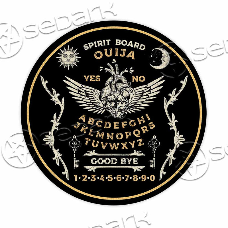 Ouija Board With Lock Heart Occultism SED-1040 Round Carpet