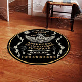 Ouija Board With Lock Heart Occultism SED-1040 Round Carpet