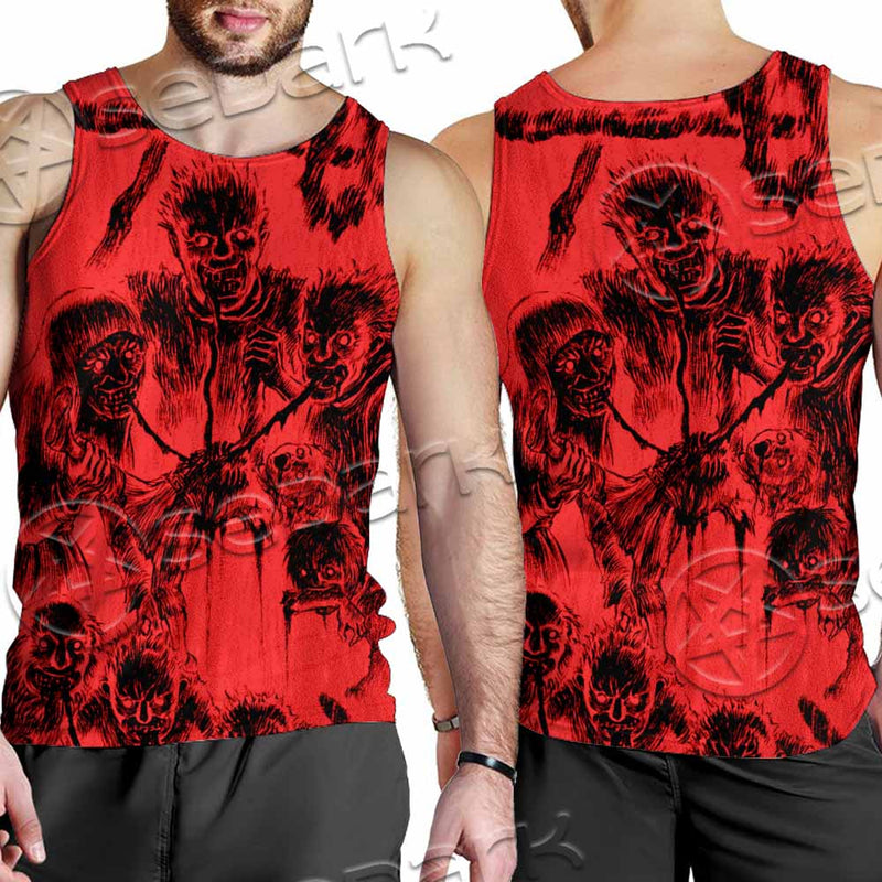 Berserk Creatures Battle SED-1042 Men Tank-tops