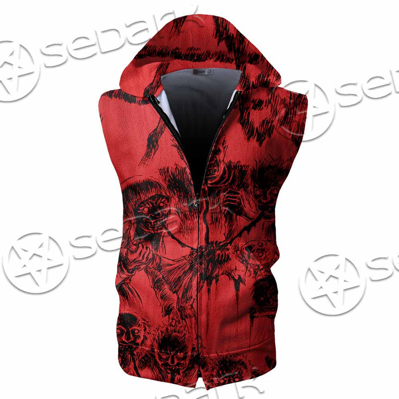 Berserk Creatures Battle SED-1042 Zip Sleeveless Hoodie