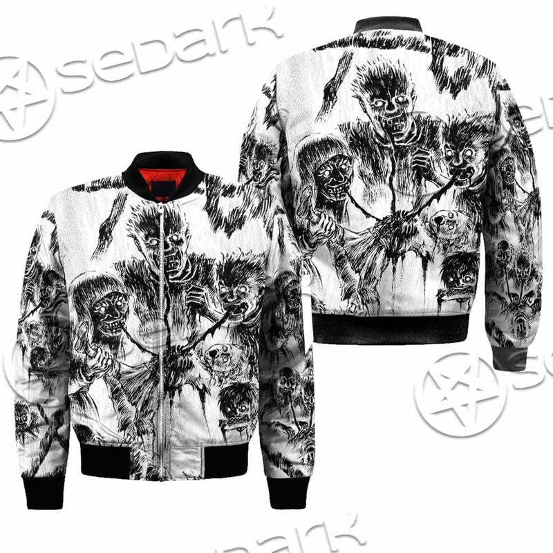 Berserk Creatures Battle Black White SED-1043 Jacket