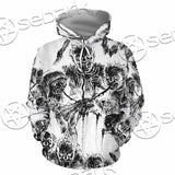 Berserk Creatures Battle Black White SED-1043 Hoodie & Zip Hoodie