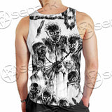 Berserk Creatures Battle Black White SED-1043 Men Tank-tops